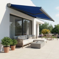 Store coffre carré, le C220 | Lambrequin enroulable en option