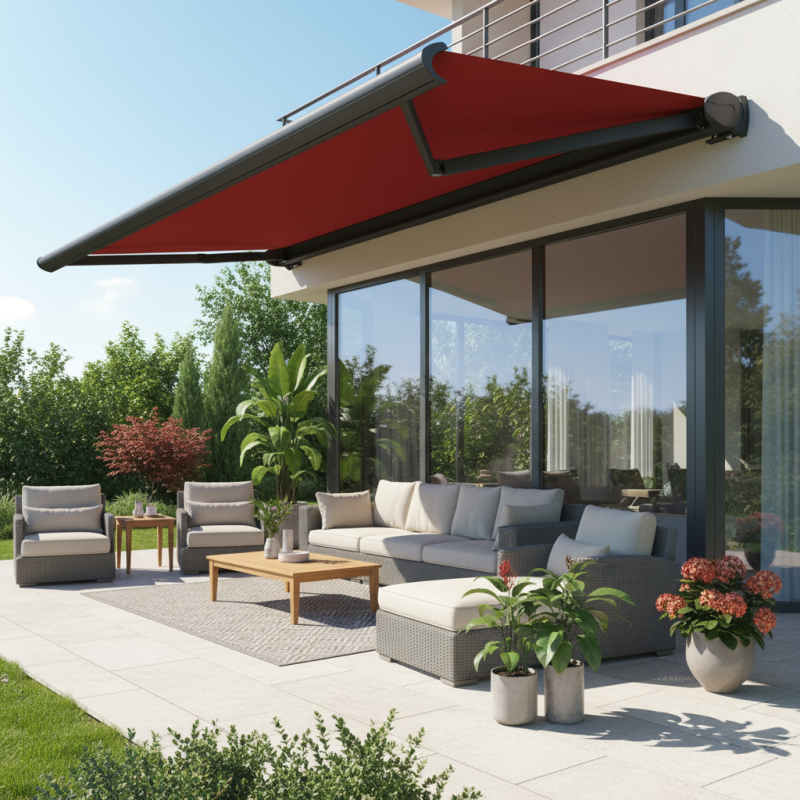 Store coffre 136, Pose façade ou plafond