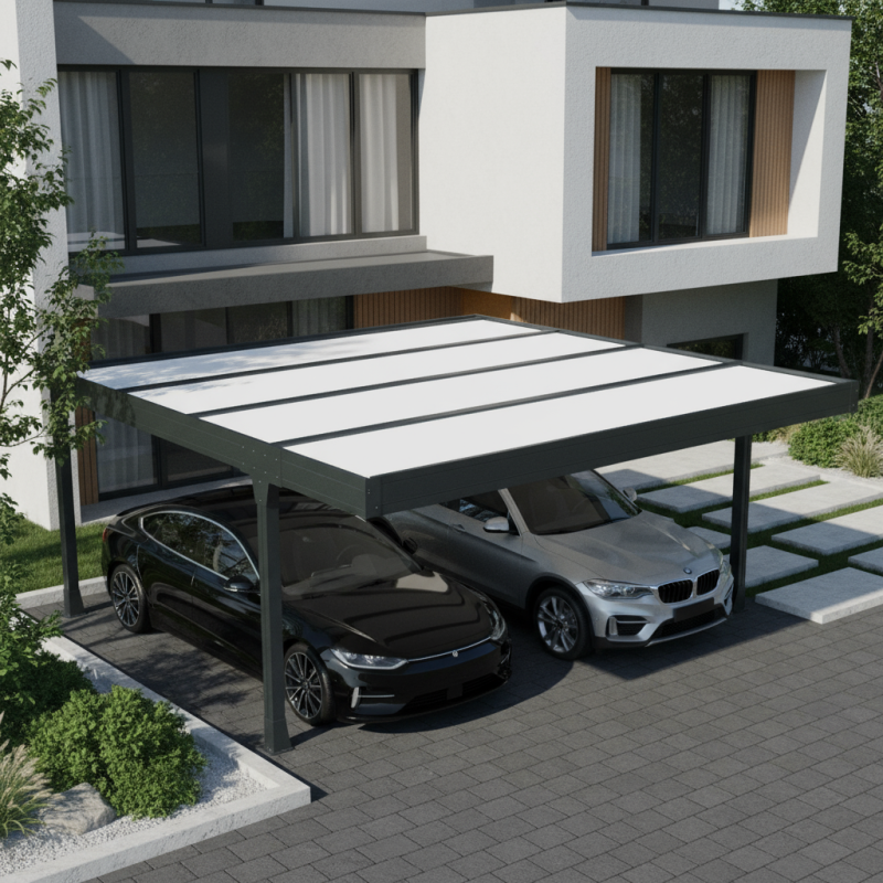Abri top carport Horizon 3 pieds déportés