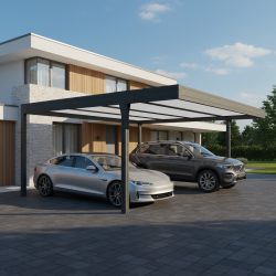 Abri top carport Horizon 3 pieds déportés