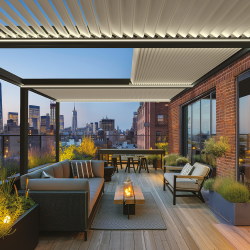 Pergola bioclimatique rétractable Horizon 5