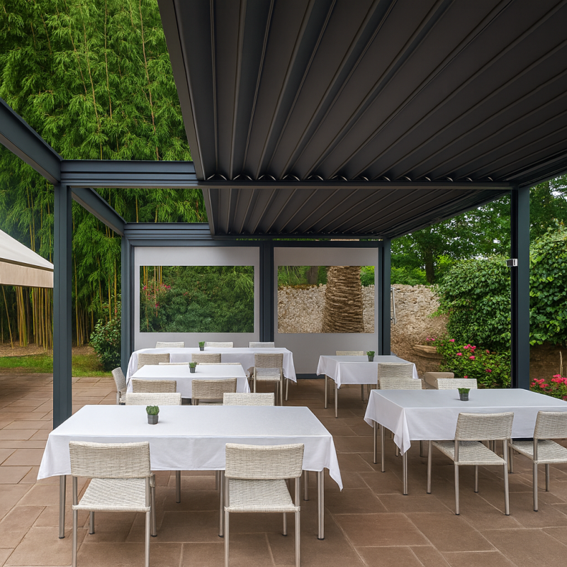 Abri îlot rétractable Horizon 4