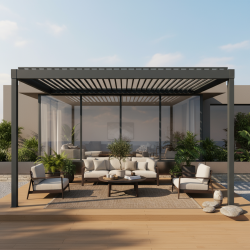 Pergola bioclimatique Horizon 2 perpendiculaire