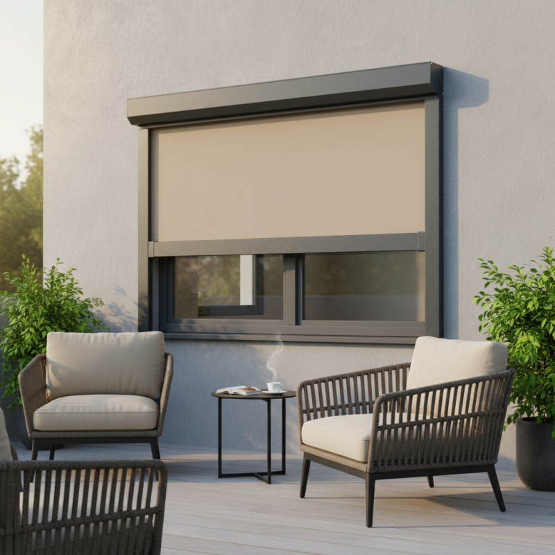 Store screen 95 | Toile guidée Occultation efficace