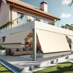 Store projection simple avec ressort en aluminium