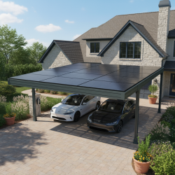 Abri Électra Design 3 pieds déportés