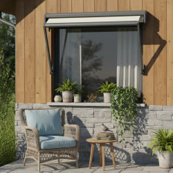 Store bras de fenêtre dit "store à projection" | Réduisez la chaleur