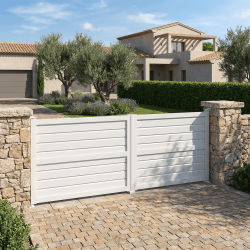 Kit portail double battant | Modèle Brise-vue