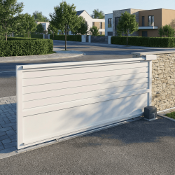 Portail coulissant en kit | Panneau mixte jusqu'à 4 mètres