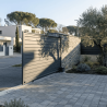 Kit portail coulissant panneau plein | Livré en kit sur chantier