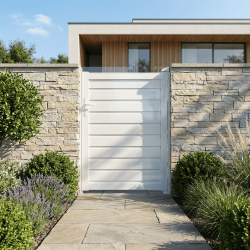 portillon battant panneau brise vue