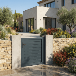 portillon battant panneau brise vue
