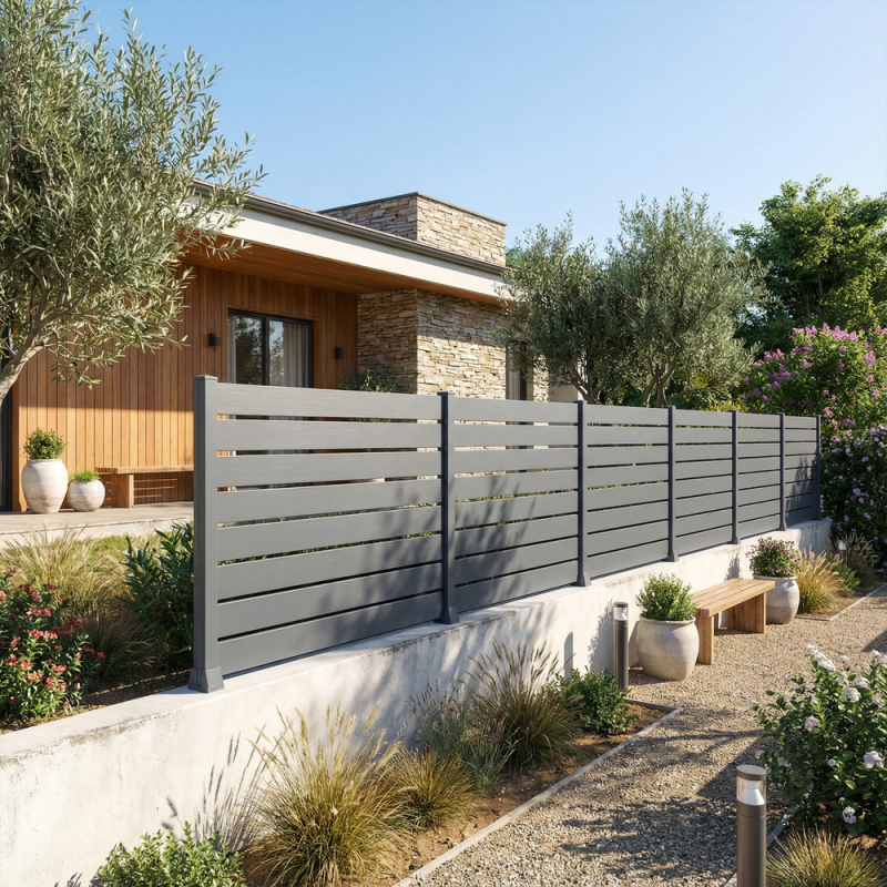 Kit clôture 75 panneau ajouré | Livré, c'est posé !