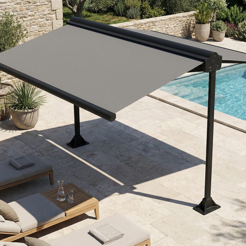 Abri de terrasse Série 240 - Double-pente concentré d'efficacité