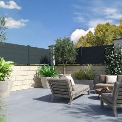 Kit clôture ranch panneau plein | 100% Aluminium