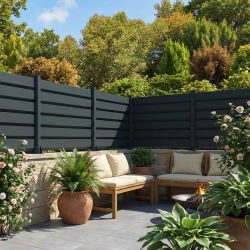 Kit clôture brise-vue 100% aluminium