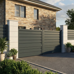 Kit portail double battant | Modèle Brise-vue