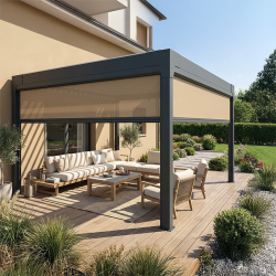 Coffre à coulisses modèle 115 | Pour pergola avec poteau 115mm.