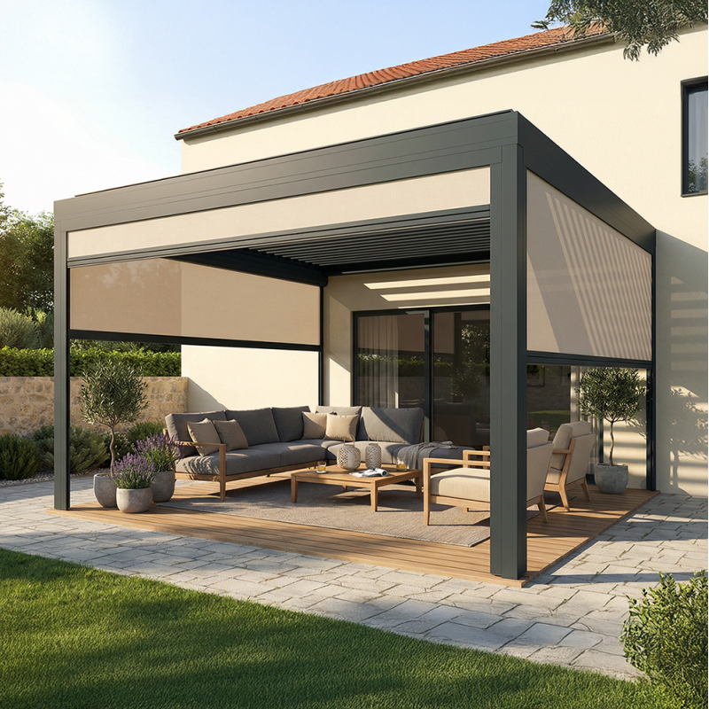 Coffre 105 à pan carré | Design et protection solaire