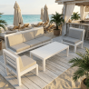 Salon de jardin blanc