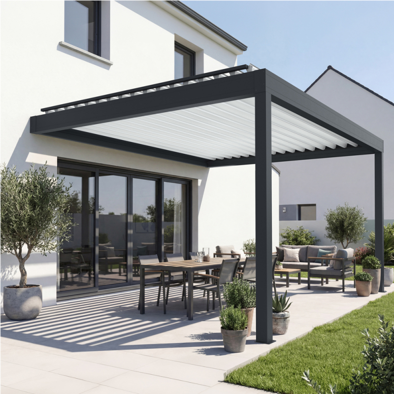 Brise Soleil Orientable ou pergola bioclimatique Horizon 2