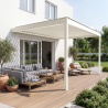 Lames perpendiculaires à la façade | Pergola bioclimatique H2