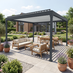 Abri îlot bioclimatique Horizon 2 | Pergola autoportée