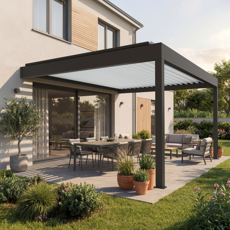 Pergola bioclimatique Horizon 3 | Lames parallèles