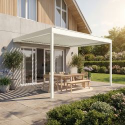 Pergola bioclimatique Horizon 3 | Lames perpendiculaires