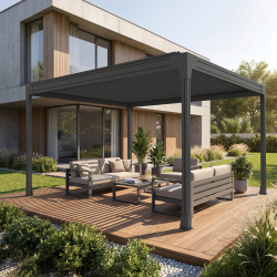 Pergola bioclimatique Horizon 3 modèle autoporté