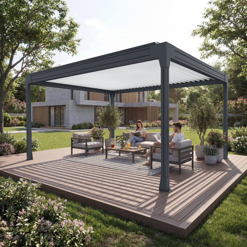 Pergola bioclimatique Horizon 3 modèle autoporté