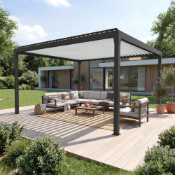 Petite pergola à lames orientables autoportée | Pergola LUCIA