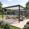 Petite pergola à lames orientables autoportée | Pergola LUCIA