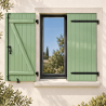 Volet battant aluminium 2 vantaux ouvert