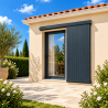 Volet coulissant aluminium tablier plein 1 vantail porte fenêtre