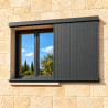Volet coulissant aluminium tablier plein 1 vantail fenêtre