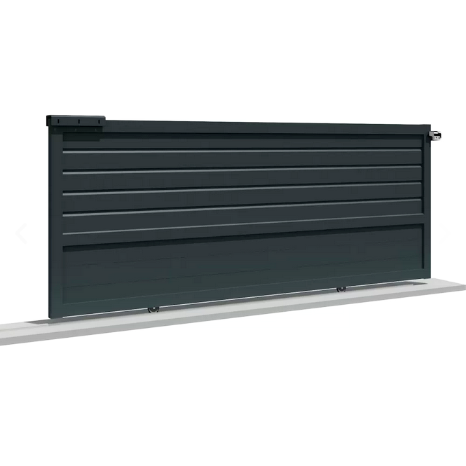 Portail coulissant mixte