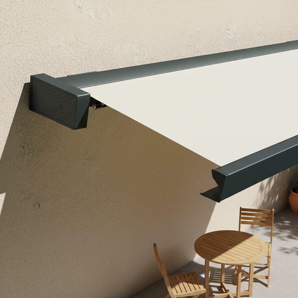 Store coffre avec enjoliveur graphique