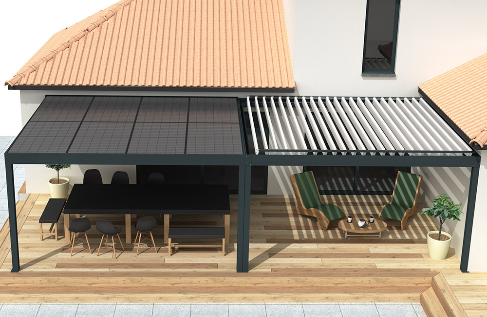 Pergola electra mitjavila vue de haut