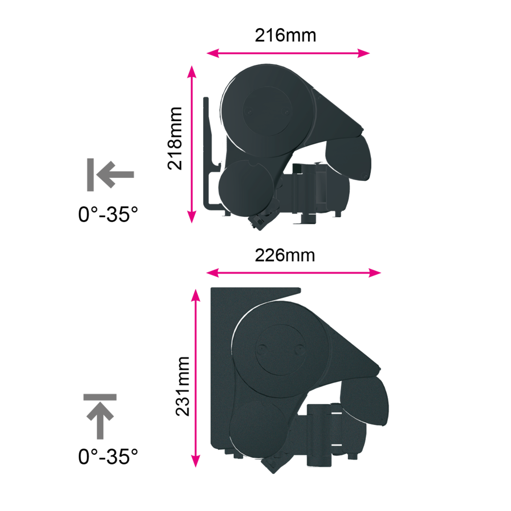 Encombre semi coffre 560