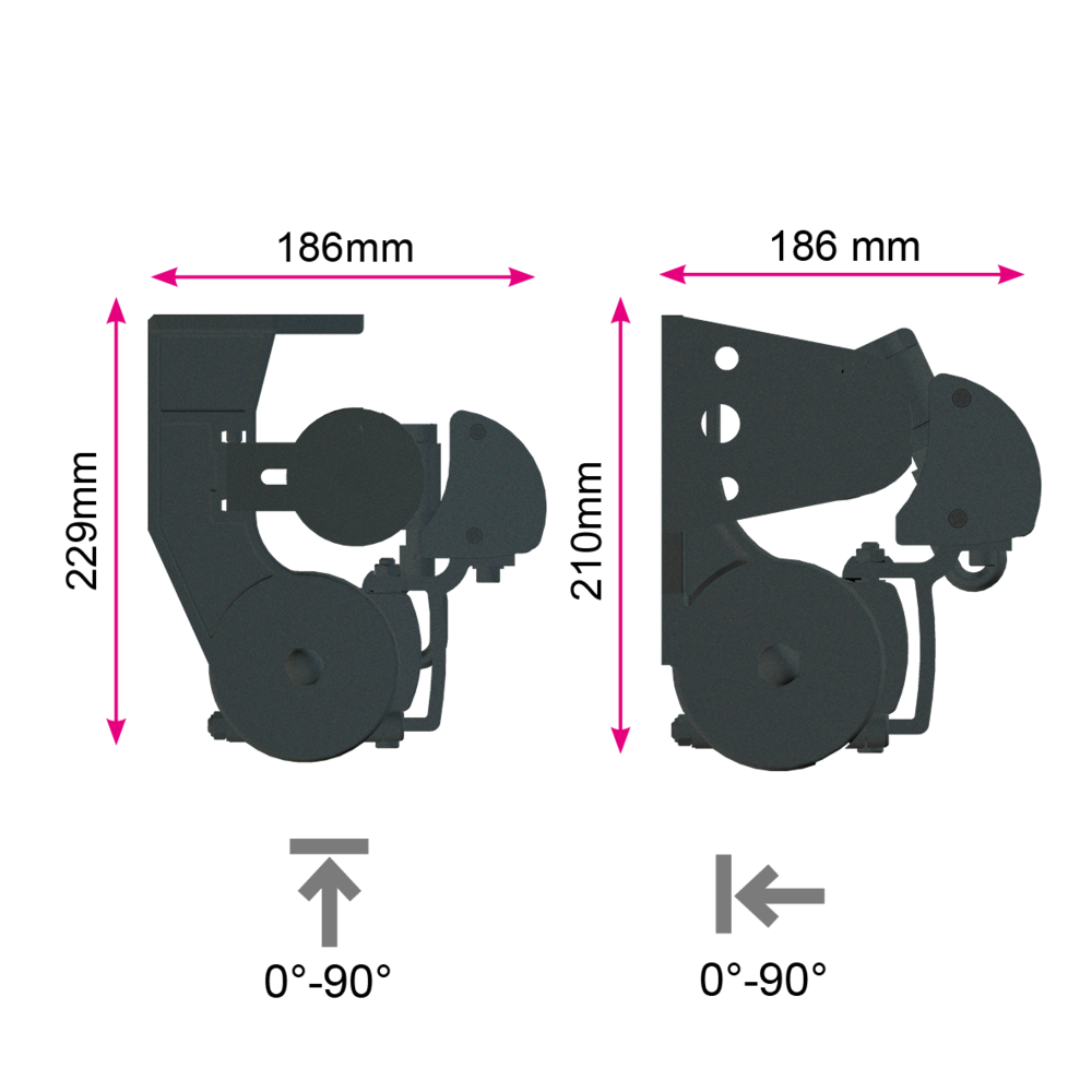 Encombrement independant 100