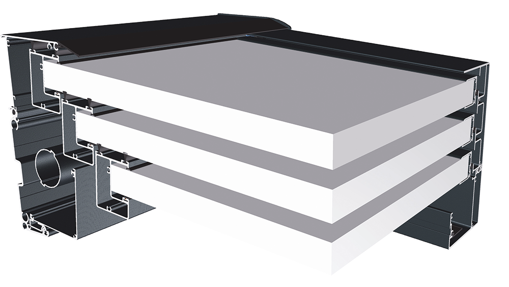 Panneaux superposés pergola polytop rétractable