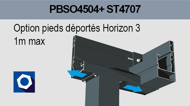 Options pieds déportés PBSO4504
