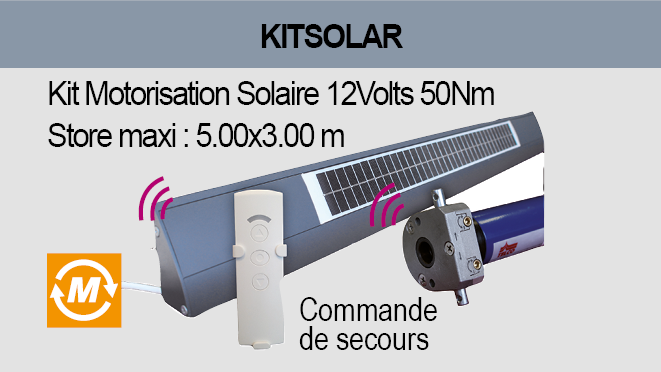 Kit de motorisation solaire