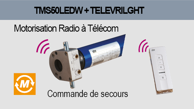 Motorisation radio à télécommande