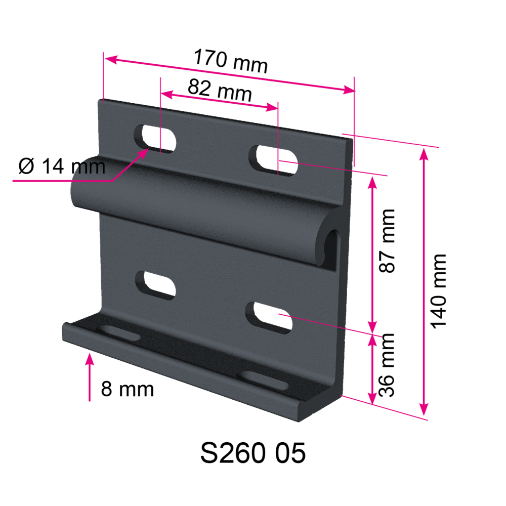 Platine mural Coffre 260