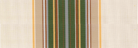 Toile Telya 2 Vert / Jaune / Brun T152VLE101