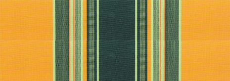 Toile Telya 2 Vert bouteille / Jaune T550VLE101